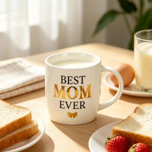 Factory Custom Mom Dad Family Ceramic Coffee <strong>Mug</strong> Shiny Gold Foil Letter Printing Porcelain Cup for Family Appreciation Gift <strong>Mug</strong> - Product Image 3
