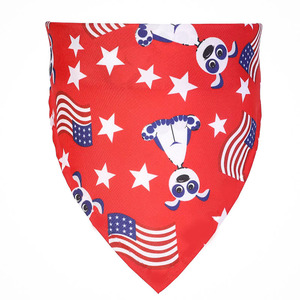 Pañuelo para perros con diseño de bandera estadounidense, bufanda patriótica para el Día de la Independencia, para uso en todas las estaciones - Product Image 3