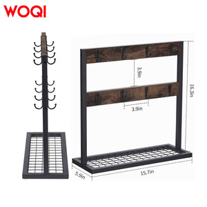 Porte-tasses à café mural moderne WOQI en bois, crochets, étagère de rangement pour la maison, la <span class=keywords><strong>cuisine</strong></span>, l'affichage, origine du Shandong - Product Image 3