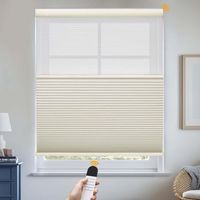 Persianas Celulares de Panal para Ventanas Extra Anchas, Aislantes Térmicas, Inalámbricas, Inteligentes, Motorizadas, Hechas a Medida, para Interiores, Oficinas y Hogares
