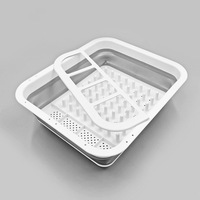 Nouveaux supports de rangement pour cuisine, égouttoir à vaisselle pliable pour cuisine et camping-car, égouttoir à vaisselle pliable, panier de séchage en silicone