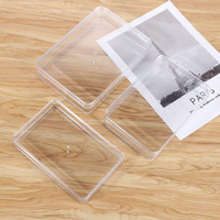 Boîte à tiramisu en plastique transparent de qualité alimentaire, rectangulaire, avec couvercle amovible pour gâteaux, pâtisseries, sucre et cadeaux