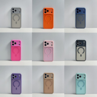 Accessoires de téléphone magnétiques mats en TPU et PC tendance pour iPhone 17 Pro Max, protection intégrale, coque de téléphone antichoc pour iPhone 17 16 15