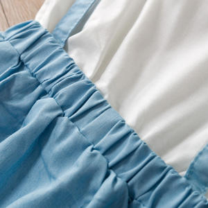 Ropa Infantil al por Mayor, Blusa Blanca de Encaje y Falda con Tirantes, Vestidos Casuales para Niña - Product Image 2