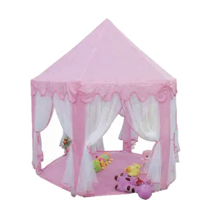 Casa de jogo infantil da princesa rosa, menina, infantil, tenda, brincar, casa