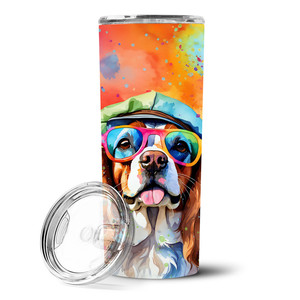 Vaso Delgado de Acero Inoxidable Cavalier Spaniel Hippie Dawg - Product Image 4