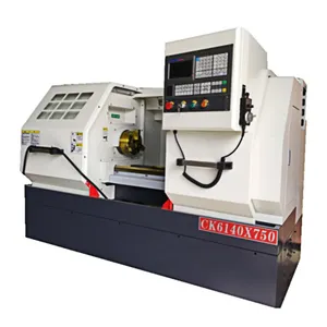 China Automatic metal lathe machine CK6150 with hard guide way flat bed CNC lathe machine
