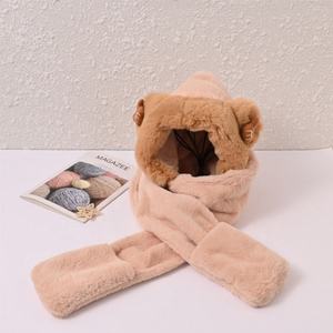 Gorro de Invierno para Niños 3 en 1 con Bufanda y Guantes, Diseño Jacquard con Lazo Bordado, Versátil y Cálido - Product Image 6