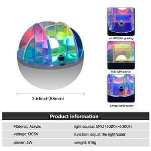 Lampe de bureau Aurora Dreamy, lampe à halo Aurora, lampe à lumière aurora, projecteur sous-marin pour la maison, le bureau, le bar, le restaurant, veilleuse - Product Image 4