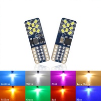 Nouvelle lampe LED transfrontalière pour feux de position latéraux et éclairage de plaque d'immatriculation T10 2016 16SMD W5W, décodage sans polarité, courant constant 9V-32V 240LM