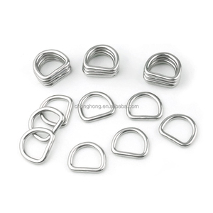 ปลอกคอสัตว์เลี้ยงแบบเชื่อมติดกันด้วยโรงงาน พร้อมอุปกรณ์ DIY วงแหวนรูปตัว D โลหะ แข็งแรงทนทาน ทำจากสแตนเลส สำหรับปลอกคอสุนัขและกระเป๋าเป้ - Product Image 4