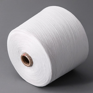 Độ bền cao tái chế 100% <span class=keywords><strong>Polyester</strong></span> Vải OE dệt kim sợi may Nguồn cung cấp nguyên Trắng mở-kết thúc dệt sợi cho T-Shirts 20S/1 - Product Image 3