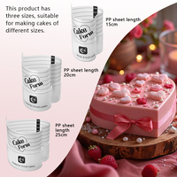 Nouveautés Moule à gâteau rond carré en forme de cœur de 6 pouces 8 pouces 10 pouces Kit pour gâteau glacé Col de gâteau Saint-Valentin Fête des mères Mariage