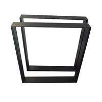 Support de pied de table en métal créatif en forme de U en fer personnalisé support de bureau pour la conférence et l'utilisation de canapé conception de matériel unique