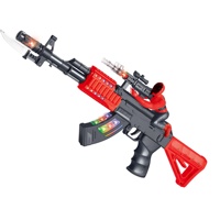 Pistolet spatial jouet électrique KK 56cm, jouet de pistolet lumineux à vibration; jouet de pistolet à piles avec son léger; meilleur jouet de jeu de tir pour enfant