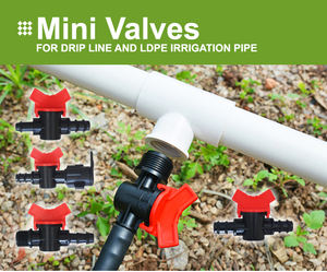 Vanne de dérivation DN16 pour ruban d'irrigation <span class=keywords><strong>goutte</strong></span> <span class=keywords><strong>à</strong></span> <span class=keywords><strong>goutte</strong></span>, mini-connector en plastique pour système d'irrigation <span class=keywords><strong>goutte</strong></span> <span class=keywords><strong>à</strong></span> <span class=keywords><strong>goutte</strong></span> en serre agricole - Product Image 2