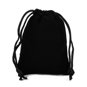 Pochette en <span class=keywords><strong>velours</strong></span> économique avec cordon de serrage, sac d'emballage en tissu doux, vente en gros à bas prix - Product Image 4