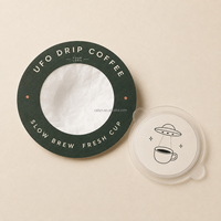 Sachet de café en aluminium imprimé sur mesure avec fermeture éclair, emballage individuel pour café à verser, recyclable, marque privée