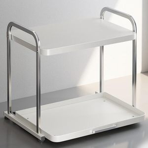 Estante Metálico Extraíble para Horno de Microondas, Estante para Arrocera de Cocina, Estante Multifuncional para Electrodomésticos de Encimera - Product Image 2