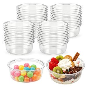 Bol à salade en PET, diamètre 117 mm, 89 oz, écologique, à usage unique, pour boba, desserts, thé au lait, salades de fruits, boissons froides, glaces - Product Image 1