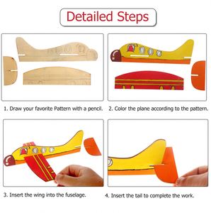 Jouet de puzzle personnalisé en <span class=keywords><strong>bois</strong></span>, avion en <span class=keywords><strong>bois</strong></span> pour enfants, modèle d'avion léger en <span class=keywords><strong>bois</strong></span> de balsa - Product Image 5