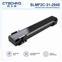 CTECHNO SLMF2C-31-2940 Motor Lineal de Alta Velocidad, Deslizador de 4 m/s, Posicionamiento de un Solo Eje, Carrera de 2940 mm para Corte de Láminas de Electrodos