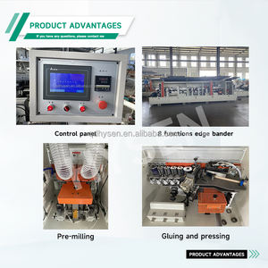 Machine de chantournage automatique haute vitesse MF450A HYSEN pour la production de MDF, contrôlée par moteur PLC, avec fonctions de raclage et de collage pour outils de <span class=keywords><strong>menuiserie</strong></span> - Product Image 2