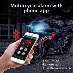 Waterproof Motorcycle Alarm Anti-hijacking System With 2 Remote Control Key Bike Scooter Motor Alarm System