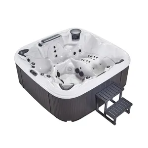 Luxury SPA Hot Tub with Massage Jets Swimming Hot Tub with Underground Lights