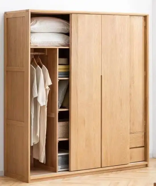 MORE DESIGN Best Quality Clothes Combination Cupboards Border Durable Modern Closet Organizer Wooden Cabinet Wardrobes