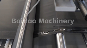 Macchina Automatica per la Produzione di Sacchetti in Polietilene/Plastica/PE per Corriere Espresso DHL con Motore PLC ad Alta Velocità Modello Baihao RF820 220/380V - Product Image 6
