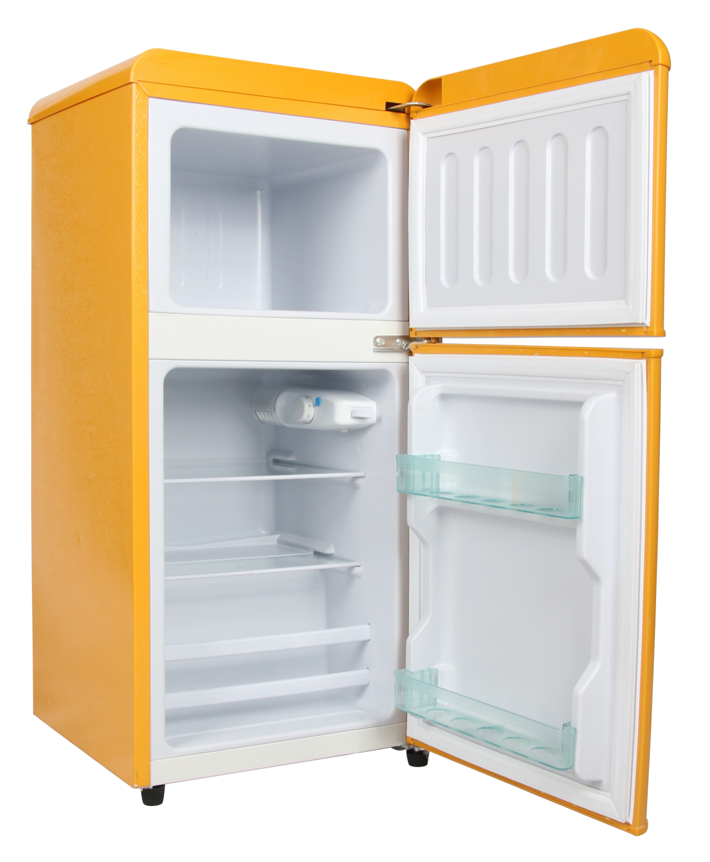 Refrigerador Retro Combi de 86L, doble puerta con mango, BCD-86R