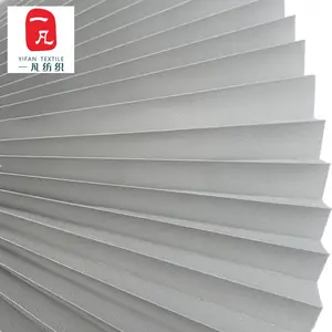 Durable Using UV-resistance Polyester cloth coated with starched pleated fabric for Touring car window curtain fabric