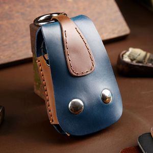 Porte-clés artisanal en cuir Crazy Horse à suspendre à la ceinture - Product Image 6