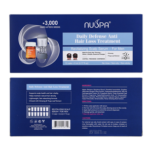 Ampollas Profesionales <span class=keywords><strong>para</strong></span> el Crecimiento del <span class=keywords><strong>Cabello</strong></span> <span class=keywords><strong>para</strong></span> Hombres, Extracto de Ginseng, Fortalece y Nutre el Cuero Cabelludo, Suero <span class=keywords><strong>para</strong></span> el Crecimiento del <span class=keywords><strong>Cabello</strong></span>, 3000 Cabellos Después de 8 Semanas - Product Image 1