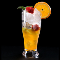 Verre à bière en acrylique transparent personnalisé, léger, réutilisable, incassable et sans BPA pour événements festifs