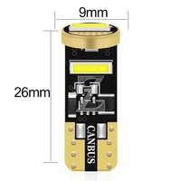 Luz LED popular para coche, indicador de posición T10 7020 de 3 luces, luz de matrícula de alto brillo con decodificador, luz de lectura, luz de cabina