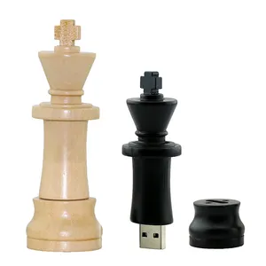 الأزياء الإبداعية البسيطة هدية الشطرنج الخشب USB 2.0 محركات أقراص فلاش بندريف 4 جيجابايت 8 جيجابايت 16 جيجابايت 32 جيجابايت 64 جيجابايت 128GB Techkey محرك فلاش usb 1 تيرا بايت