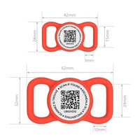 Meistverkaufte gemischte Ware: Smarte Haustier-Informationen QR-Code Airtag Silikon-Schutzhülle für Katzen- und Hundemarken – Anti-Verlust, robust, Sommer