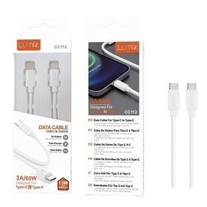 Cable de datos y carga tipo C a tipo C 3A 60W 1.5M para teléfonos y portátiles - Product Image 2