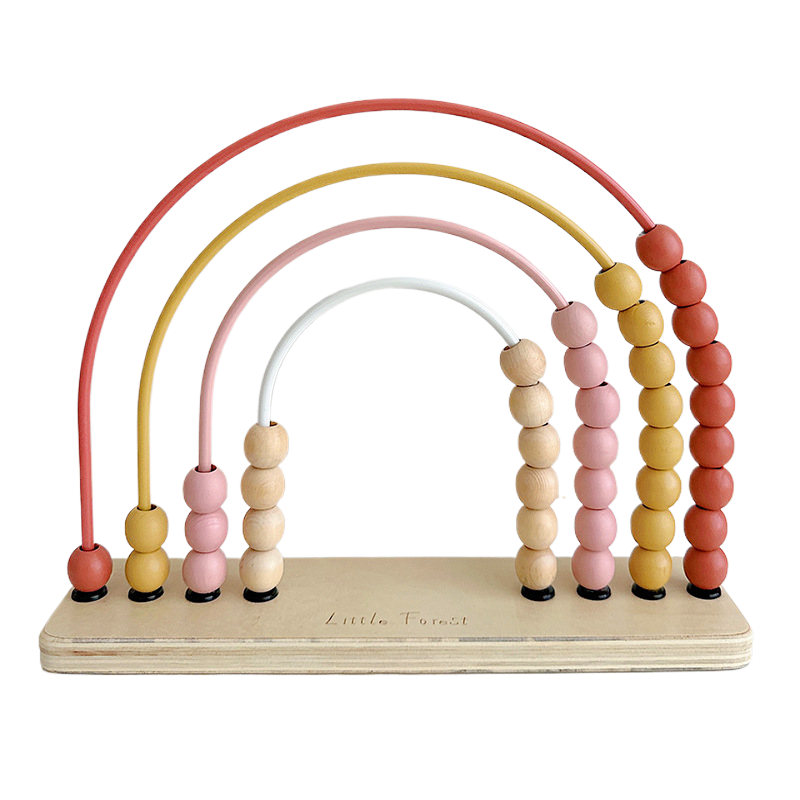 Qiyi Macaron Wood Math and Arithmetic Computing Rack Children's Counter Primary School Early Education Enlightenment Teaching AI