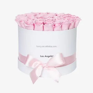 Regalos de Babyshower, decoración de fiesta, larga duración, estabilizado, eterno, para siempre, encantado, inmortal, Rosa en caja, flor preservada - Product Image 1