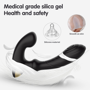 Envío de la gota Vibración de doble cabeza Butt Plug Vibrador <span class=keywords><strong>Prostata</strong></span> Masajeador Anal Masculino Juguetes sexuales anales para hombres - Product Image 5