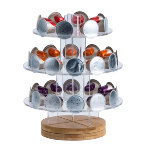 Cnlf ที่ใส่<span class=keywords><strong>กาแฟ</strong></span>ทำจากไม้ไผ่ที่เก็บเมล็ดกาแฟแบบตั้งได้อุปกรณ์ในห้องครัวสำหรับเก็บ<span class=keywords><strong>กาแฟ</strong></span><span class=keywords><strong>แคปซูล</strong></span>เนสเปรสโซ - Product Image 3