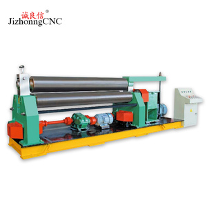 آلة اللف الهيدروليكية الأوتوماتيكية آلة ثني صغيرة ثلاثية الأسطوانات مصنوعة من الحديد والفولاذ المقاوم للصدأ بكرة كهربائية بوزن يدوي اثنين من الأسطوانات - Product Image 3