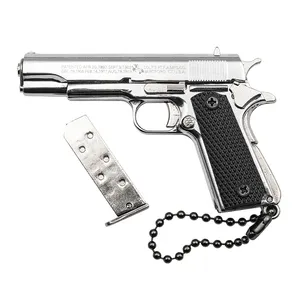 Model toy Keychain 1:3 1911 Metal Gun Model with Detachable Toy Gift not real-can not Shooting