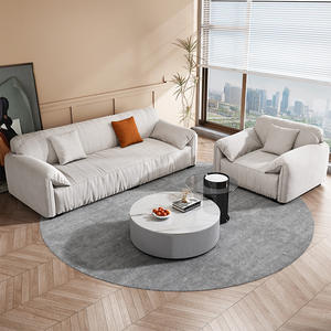 Sofá de diseño nórdico compacto con orejas de elefante a la moda, tela tecnológica minimalista de lujo que ahorra espacio resistente a las manchas para uso en <span class=keywords><strong>apartamentos</strong></span> - Product Image 2