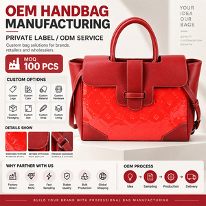 Usine de sacs à main OEM, plusieurs options de couleurs, nouveau sac à main en PU, sac fourre-tout pour femmes, sac à bandoulière personnalisé avec logo de designer. - Product Image 1