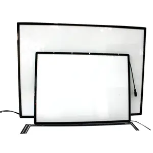 Placa de vidro orgânico para publicidade, caixa de luz de vidro ultrafina para montagem na parede, guia de luz