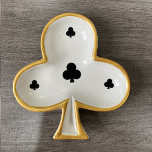 Decoración moderna para el hogar, placa de póker de cerámica, anillo, placa de joyería, placa de almacenamiento de tuerca con estilo de adorno artístico - Product Image 3